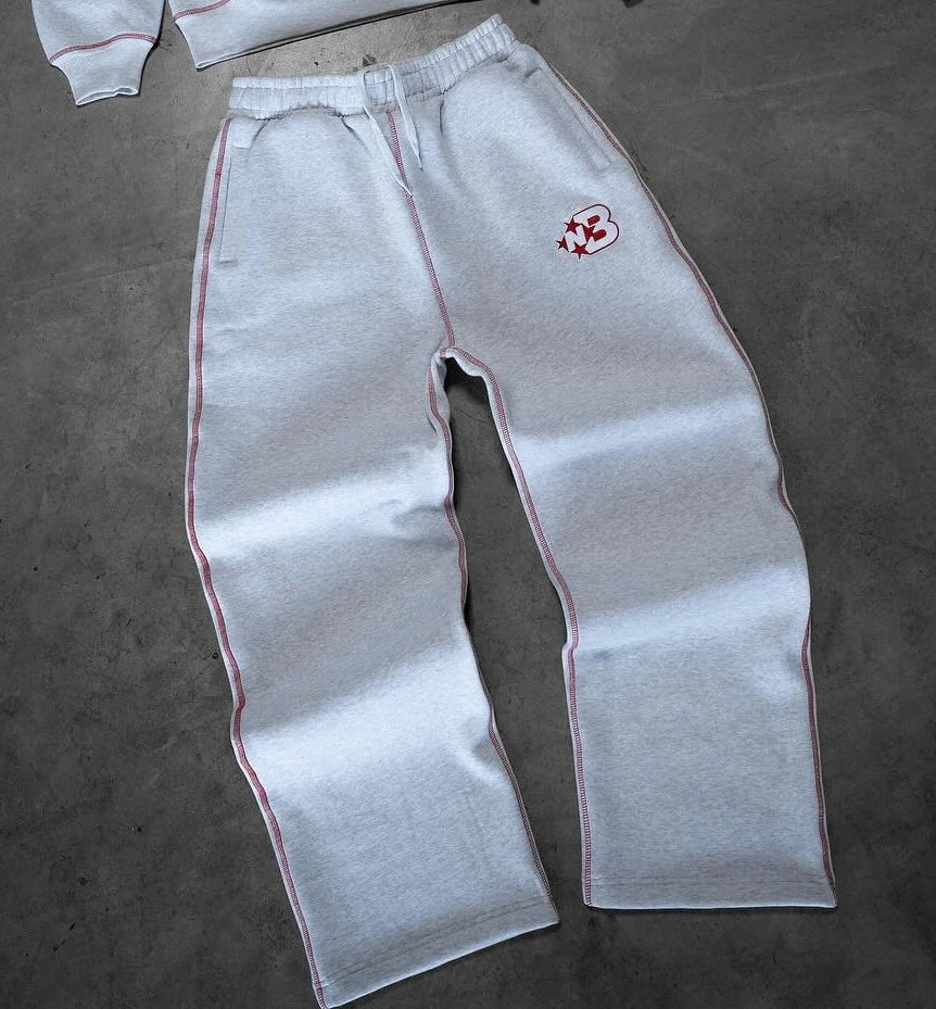 Tracksuit red stiching