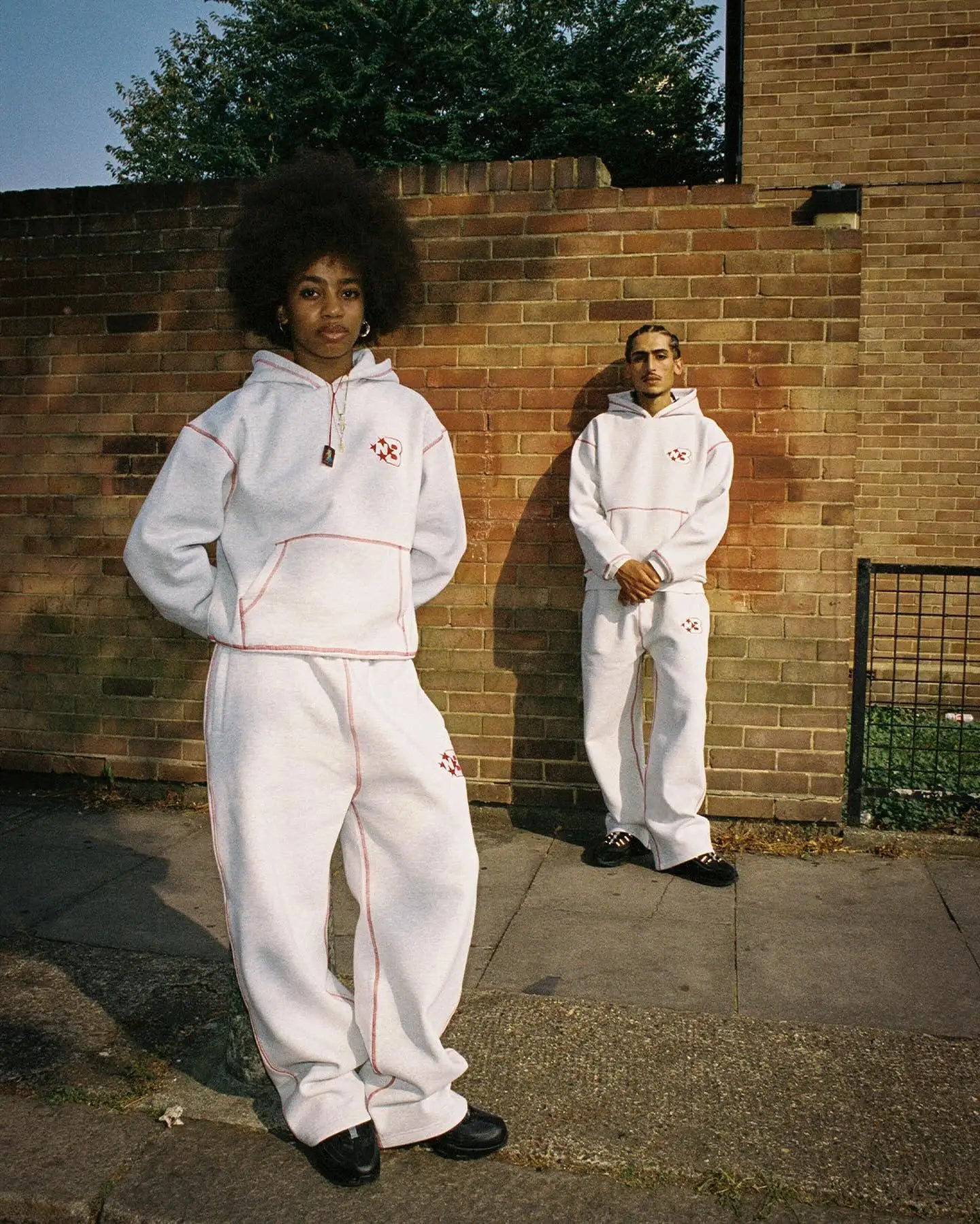 Tracksuit red stiching